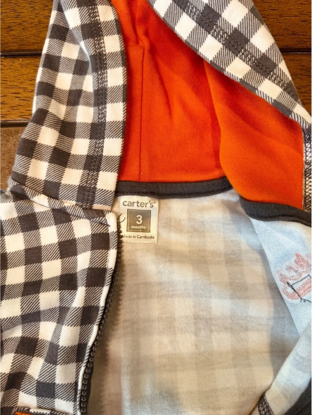 Boys size 3 month zip jacket